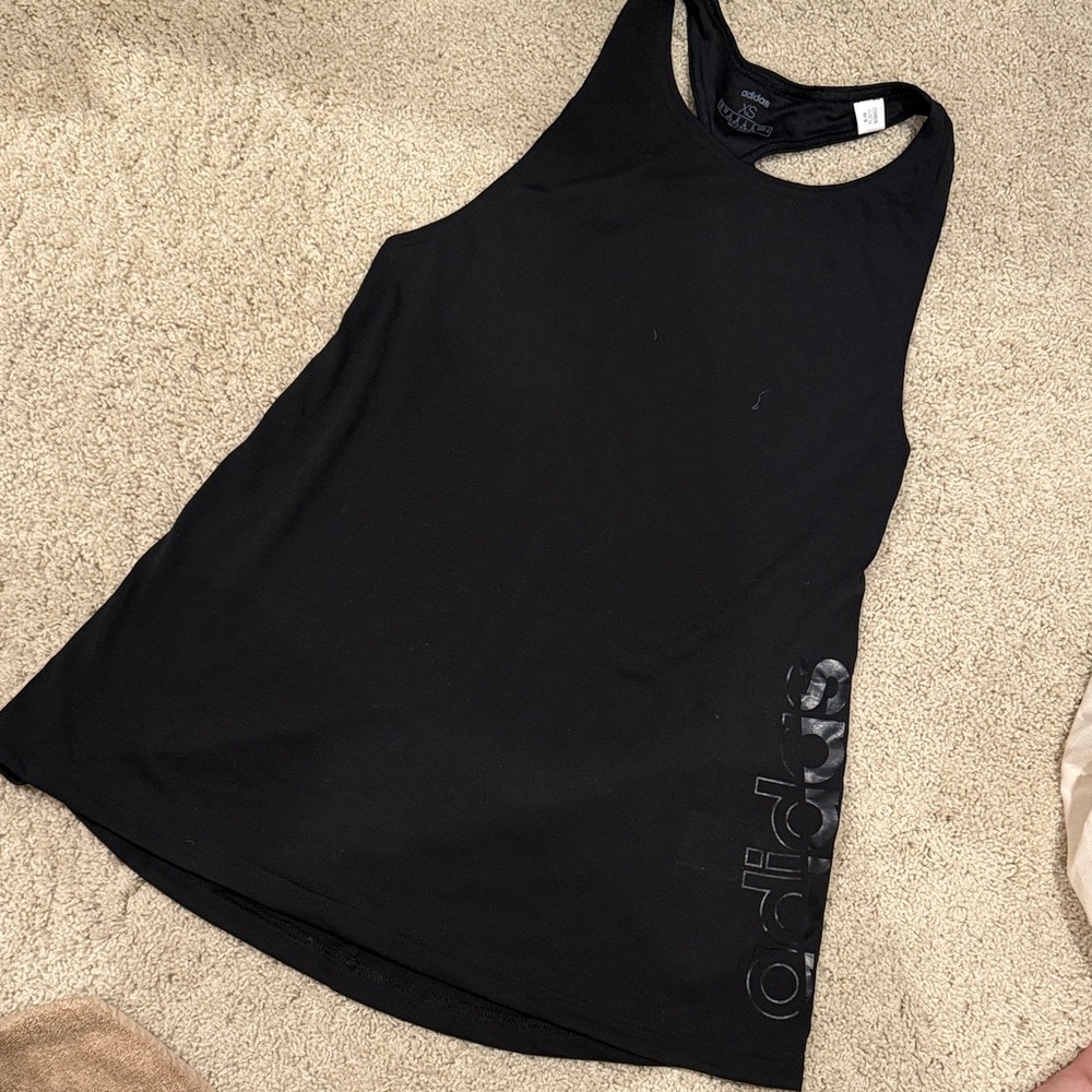 Adidas Women's Sleek Black Tank Top